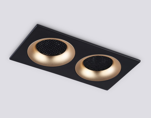 Изображение товара Точечный светильник Ambrella TN102735/2 BK/GD (черный/золото)