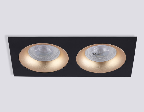 Изображение товара Точечный светильник Ambrella TN102735/2 BK/GD (черный/золото)