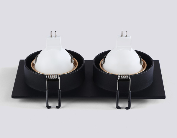 Изображение товара Точечный светильник Ambrella TN102735/2 BK/GD (черный/золото)