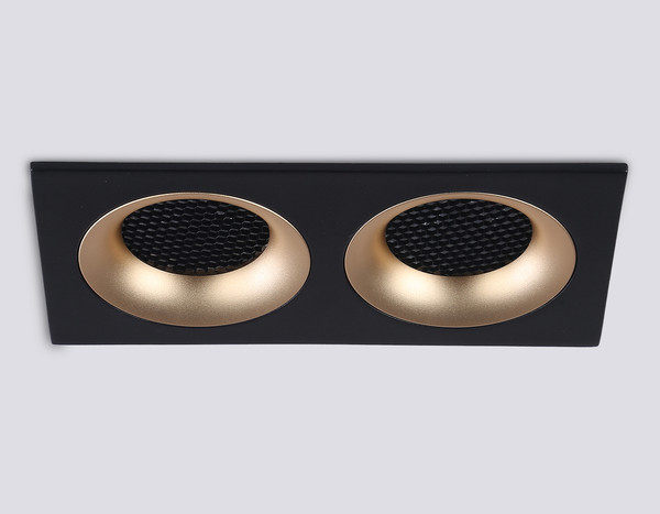 Изображение товара Точечный светильник Ambrella TN102735/2 BK/GD (черный/золото)