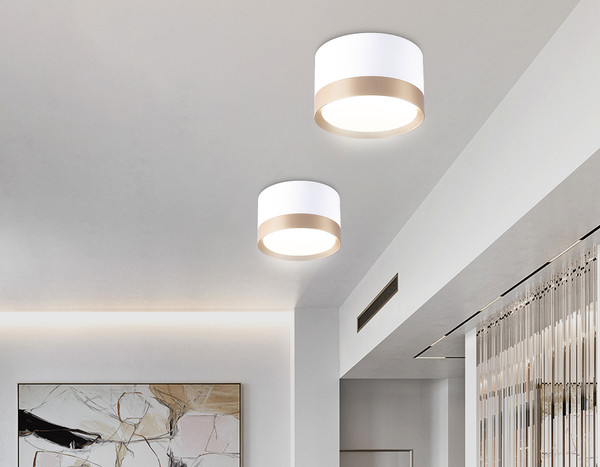 Изображение товара Точечный светильник Ambrella TN52355 WH/GD (белый/золото)