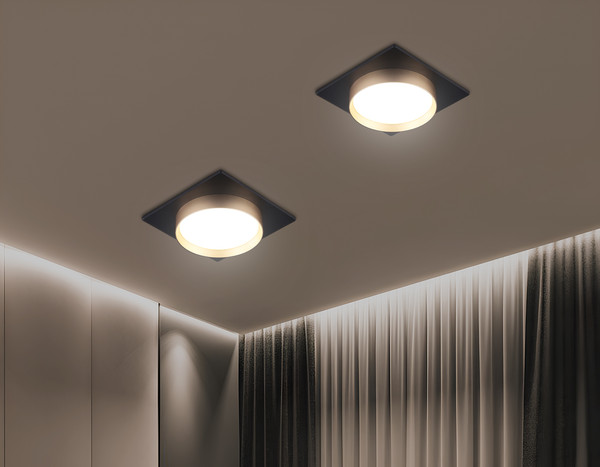 Изображение товара Точечный светильник Ambrella TN5232 BK/GD (черный/золото)