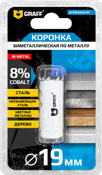 Изображение товара Коронка GRAFF 19мм 108019