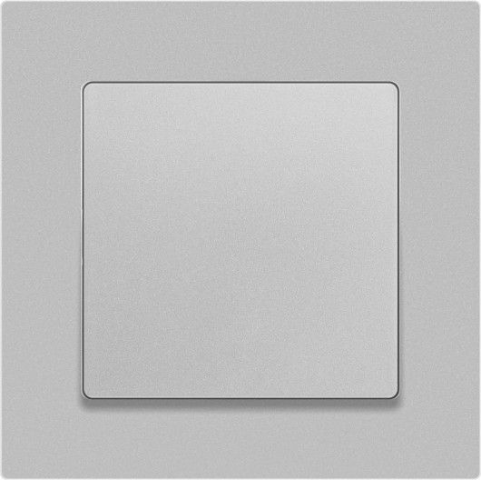 Изображение товара Выключатель INTRO Accent 6-101-03 / Б0063437 (алюминий)
