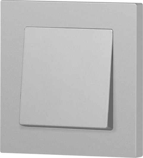 Изображение товара Выключатель INTRO Accent 6-101-03 / Б0063437 (алюминий)