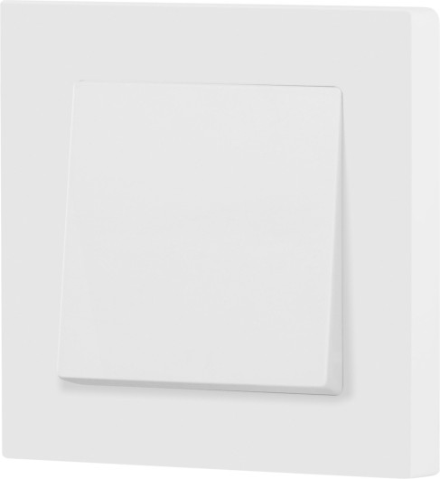 Изображение товара Выключатель INTRO Accent 6-101-01М / Б0063468 (белый матовый)