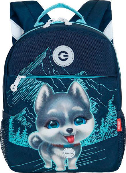 Изображение товара Детский рюкзак Grizzly RK-477-4 (синий)
