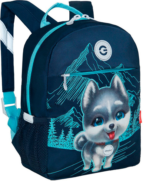 Изображение товара Детский рюкзак Grizzly RK-477-4 (синий)