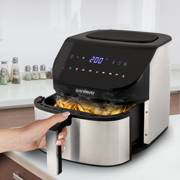 Изображение товара Аэрогриль Endever Skyline AF-129 (черный/стальной)