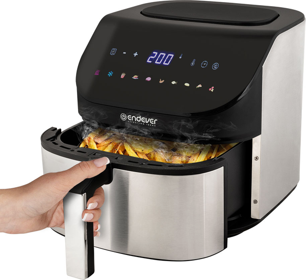 Изображение товара Аэрогриль Endever Skyline AF-129 (черный/стальной)