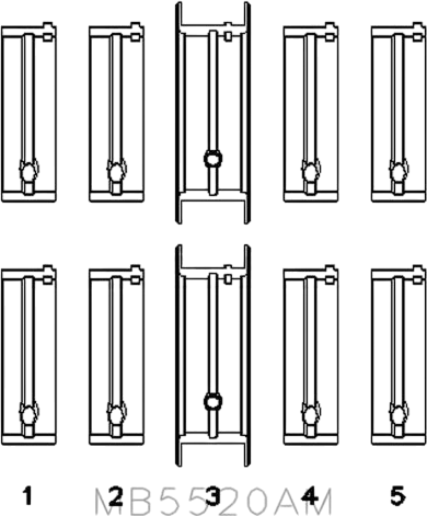 Изображение товара Комплект вкладышей двигателя King Auto MB5350AM 0.25