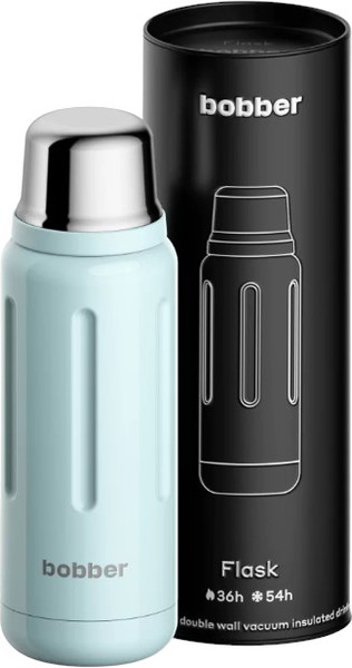 Изображение товара Термос для напитков Bobber Flask-770 Swg С пробкой с наливными каналами (светло-голубой)