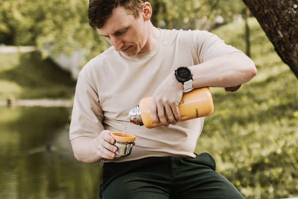 Изображение товара Термос для напитков Bobber Flask-770 Swg С пробкой с наливными каналами (светло-голубой)