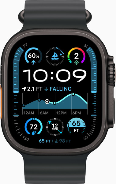 Изображение товара Умные часы Apple Watch Ultra 2 LTE 49mm / MX4P3 (черный титан/черный ремешок)