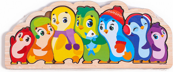 Изображение товара Сортер Лесная мастерская Головоломка. Пингвины / 10459003