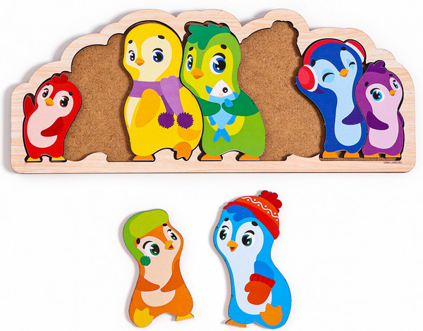 Изображение товара Сортер Лесная мастерская Головоломка. Пингвины / 10459003