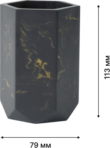 Изображение товара Стакан для зубной щетки и пасты FORA Anthracite FOR-ANT044