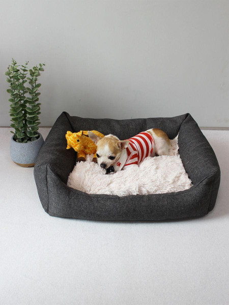 Изображение товара Лежанка для животных MATEX Pet Lux / 55-983 (темно-серый/бежевый)