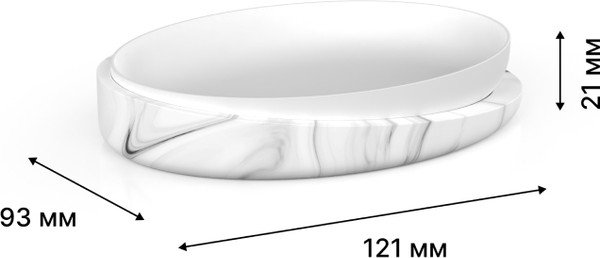 Изображение товара Мыльница FORA Marble Light FOR-MRL036