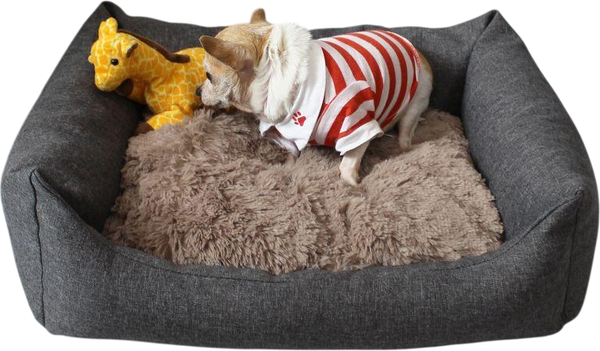 Изображение товара Лежанка для животных MATEX Pet Lux / 55-990 (темно-серый/кофейный)