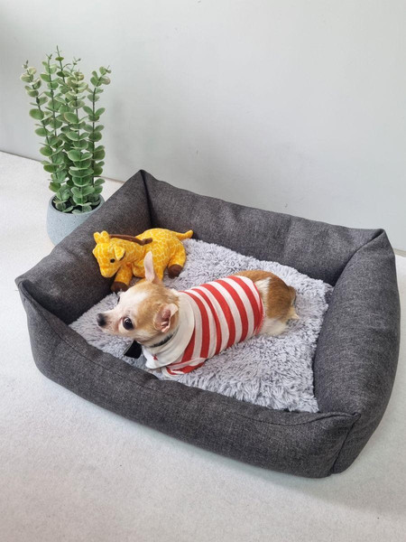 Изображение товара Лежанка для животных MATEX Pet Lux / 56-003 (темно-серый/серый)