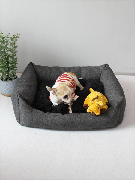 Изображение товара Лежанка для животных MATEX Pet Lux / 56-010 (темно-серый/черный)