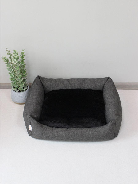 Изображение товара Лежанка для животных MATEX Pet Lux / 56-010 (темно-серый/черный)
