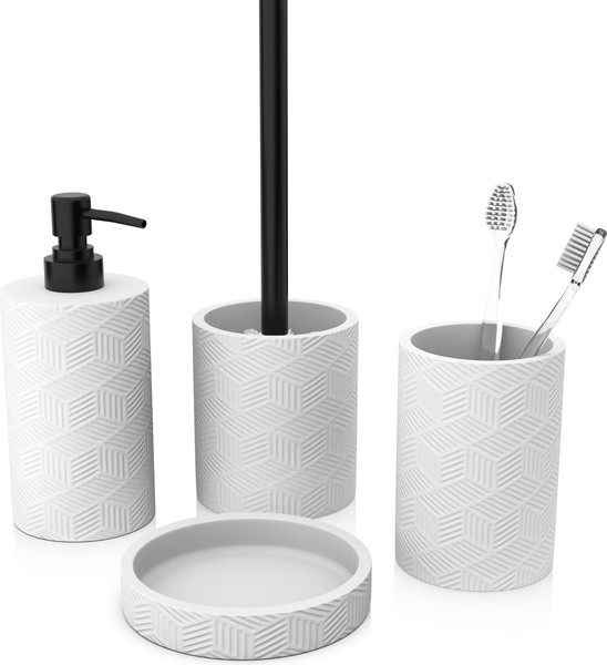 Изображение товара Стакан для зубной щетки и пасты FORA Delicate White FOR-DLW044