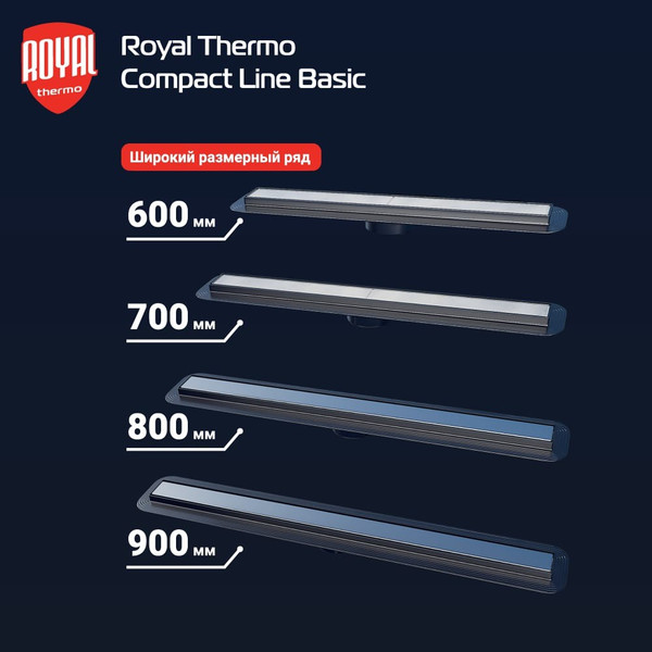 Изображение товара Трап для душа Royal Thermo Compact Line Basic 600