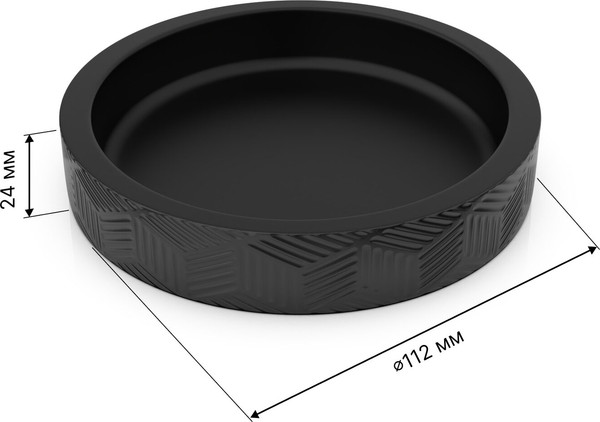 Изображение товара Мыльница FORA Delicate Black FOR-DLB036