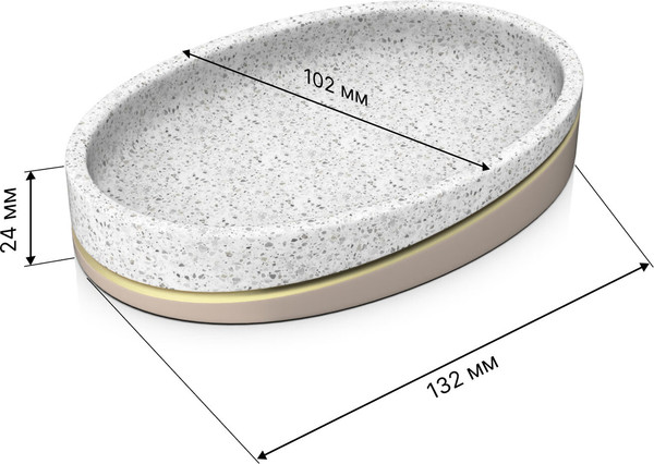 Изображение товара Мыльница FORA Terrazzo FOR-TRZ036
