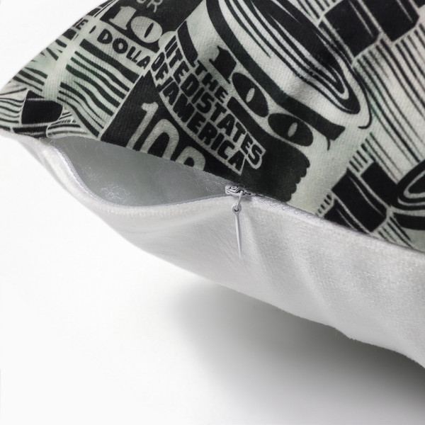 Изображение товара Подушка декоративная Этель Money / 10805397 (40x40, велюр)