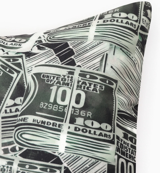 Изображение товара Подушка декоративная Этель Money / 10805397 (40x40, велюр)