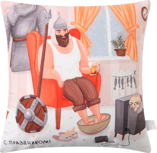 Изображение товара Подушка декоративная Этель Рыцарь / 10805389 (40x40, велюр)