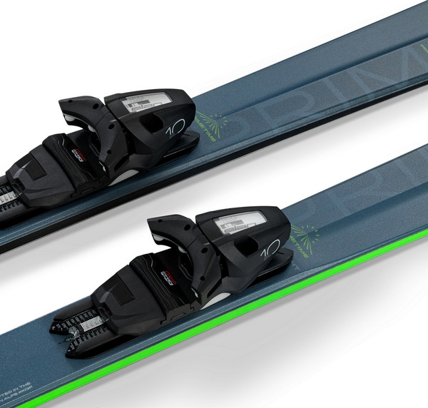 Изображение товара Горные лыжи с креплениями Elan 2024-2025 Primetime 22 Power Shift&EL 10.0 GW / ABEKQP23-158 (р.158, синий/зеленый)