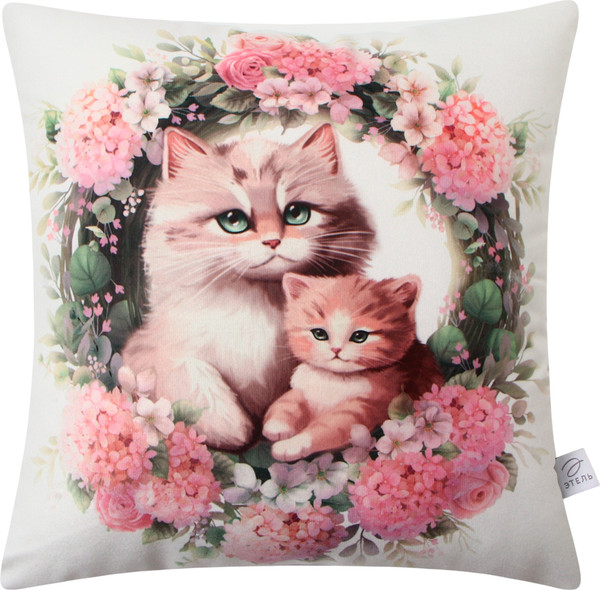 Изображение товара Подушка декоративная Этель Мамино тепло / 10781889 (40x40, велюр)