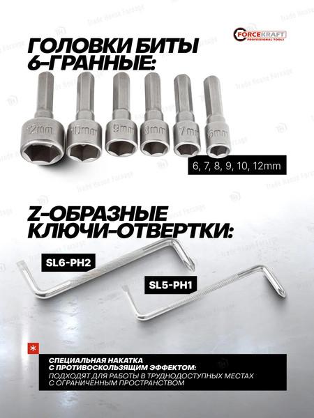 Изображение товара Набор отверток ForceKraft FK-10100(59939)
