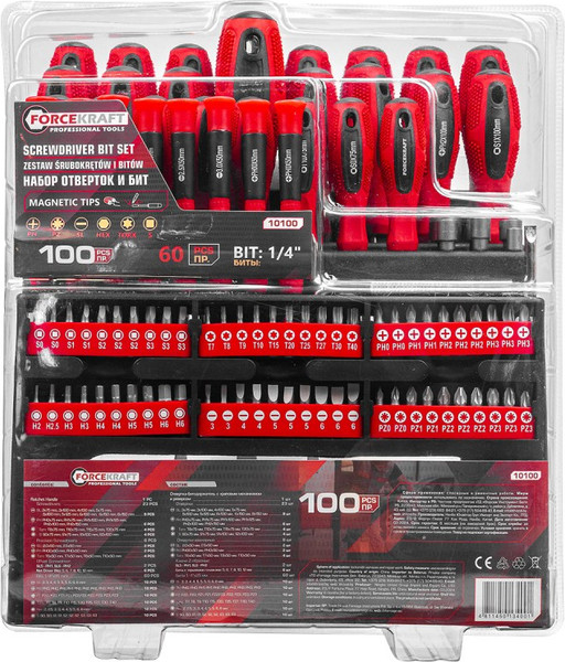 Изображение товара Набор отверток ForceKraft FK-10100(59939)