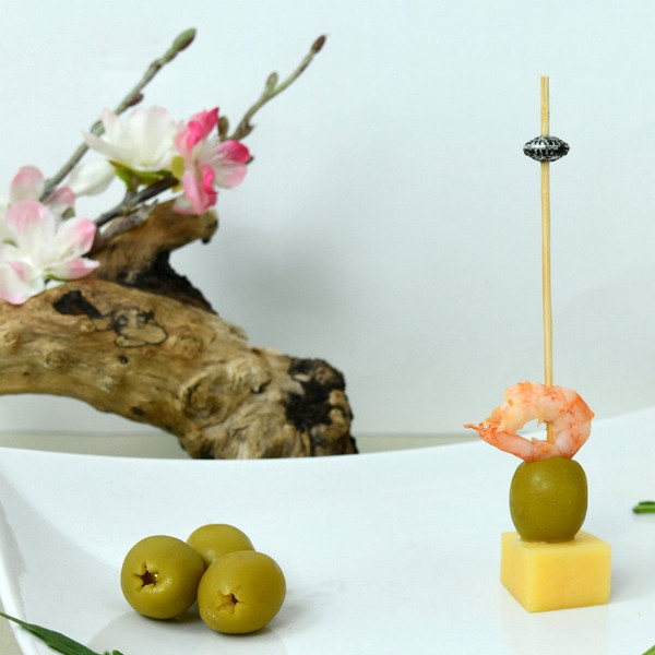 Изображение товара Набор шпажек для канапе Мультидом Дамаск BJ80-605 (24шт)