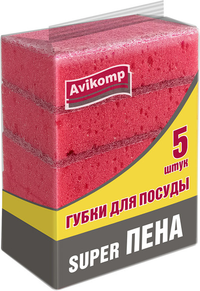 Изображение товара Набор губок для мытья посуды Avikomp 41094 (5шт)