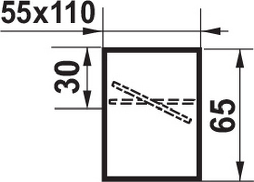 Изображение товара Соединитель воздуховода Семь ветров С обратным клапаном 110x55 / 5151