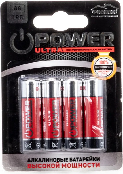 Изображение товара Комплект батареек ProDom AA LR6 / 3079954 (4шт)