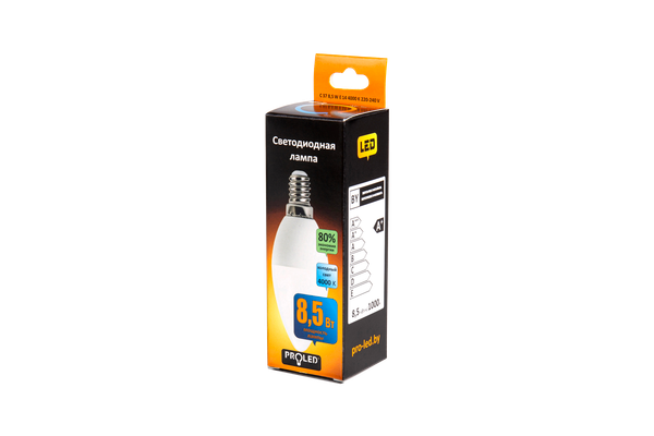 Изображение товара Лампа Proled C37-8.5W/4000K/E14