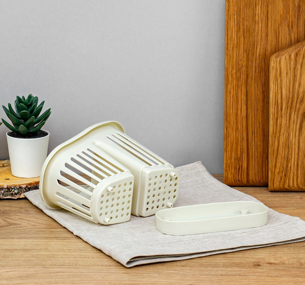 Изображение товара Органайзер для столовых приборов Idea М1165 (белый ротанг)