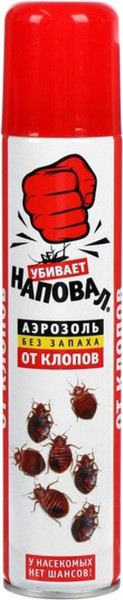 Изображение товара Аэрозоль от насекомых Наповал от клопов (200мл)