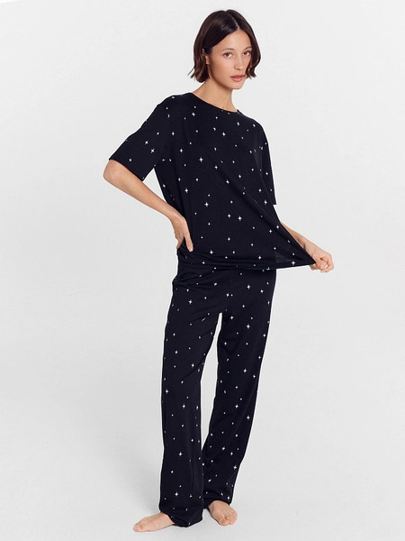 Изображение товара Пижама Mark Formelle 592559 (р.164/170-100-106, звездная россыпь на черном)