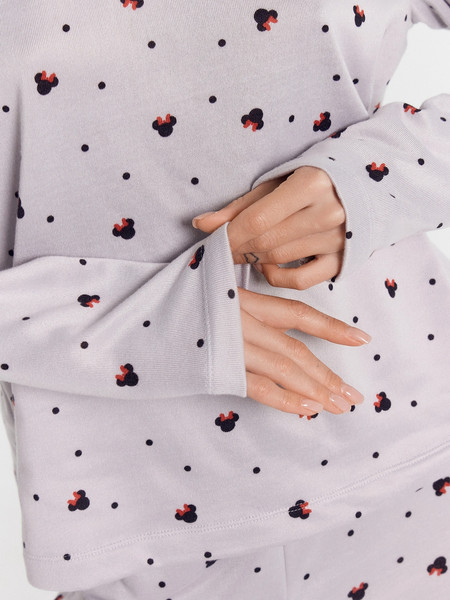 Изображение товара Комплект домашней одежды Mark Formelle 592468-1 (р.164/170-96-102, горошки с ушками на светло-сером)