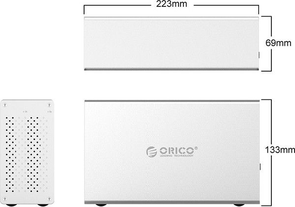 Изображение товара Бокс для жесткого диска Orico WS200RU3 (серебристый)