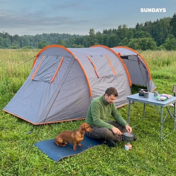 Изображение товара Палатка Sundays ZC-TT015 (темно-серый/оранжевый)