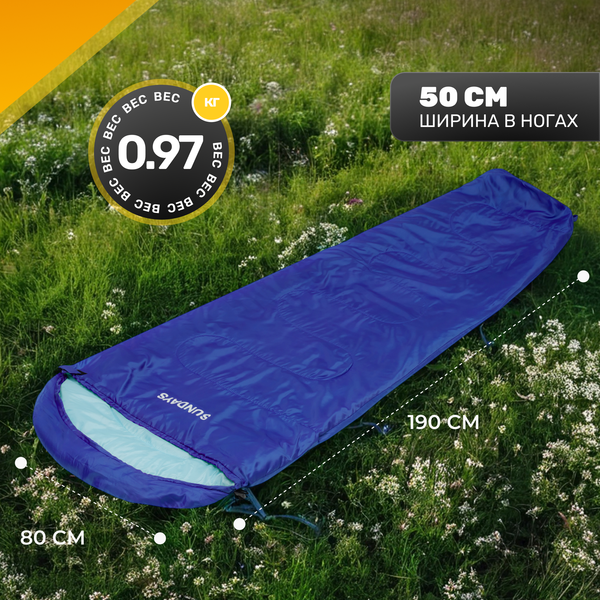 Изображение товара Спальный мешок Sundays ZC-SB-S4 (синий)